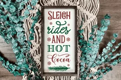Sleigh rides and hot cocoa SVG, Christmas SVG Design Product Image 3