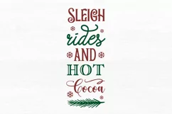 Sleigh rides and hot cocoa SVG, Christmas SVG Design Product Image 2