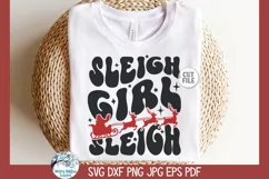 Sleigh Girl Sleigh SVG | Christmas Sleigh Design Product Image 4