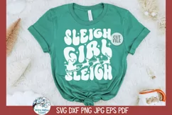 Sleigh Girl Sleigh SVG | Christmas Sleigh Design Product Image 2