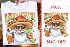 Sleighing Margaritas | Fiesta Christmas PNG Product Image 1
