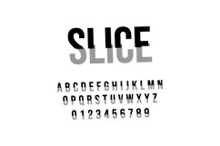 Slice typeface design vector Product Image 1