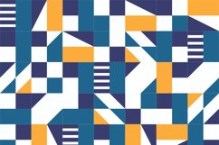 Black Blue geometric pattern minimalist artwork Product Image 8