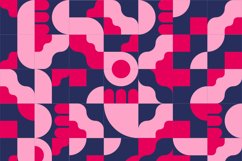Black Blue geometric pattern minimalist artwork Product Image 7