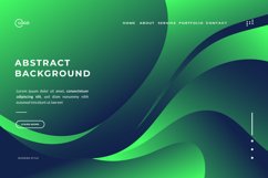 3D Abstract Background Green Wavy Product Image 2