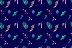 Botanical Bliss Scandinavian Plant Doodle Pattern Product Image 9