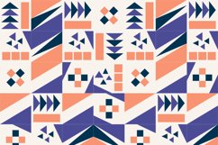 Black Blue geometric pattern minimalist artwork Product Image 9