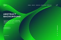 3D Abstract Background Green Wavy Product Image 5