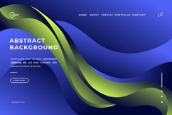 3d Blue Abstract Background Liquid Product Image 2