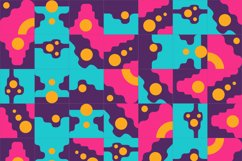 Black Blue geometric pattern minimalist artwork Product Image 10
