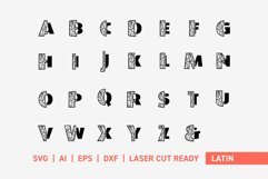 A-Z Layered Letters Bundle, Alphabet 3D letters SVG Bundle Product Image 3