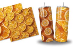 Sliced Orange Digital Paper Bundle Product Image 2