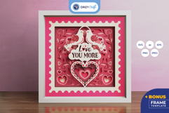 Love Shadow Box - Valentine's 3D SVG Product Image 1