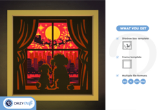 Window To The New Year Light Box - New Year 3D SVG Product Image 3