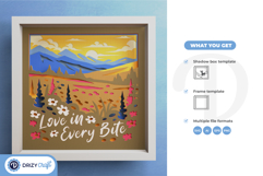 Whispers of Spring 3D Shadow Box - Love 3D Layered Paper Cut Product Image 3