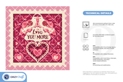 Love Shadow Box - Valentine's 3D SVG Product Image 4