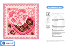 Love in Every Bite Shadow Box - Chocolate 3D SVG Product Image 4