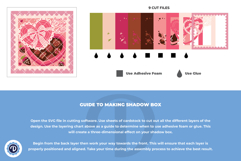 Love in Every Bite Shadow Box - Chocolate 3D SVG Product Image 5