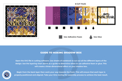 Happy New Year Light Box - New Year 3D SVG Product Image 5