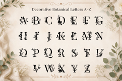Floral Monogram Alphabet SVG Bundle Product Image 2