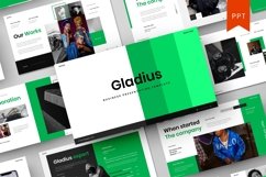 Gladius Business PowerPoint Template Product Image 1