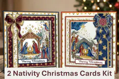Christmas Nativity Card Making Kit Product Image 1