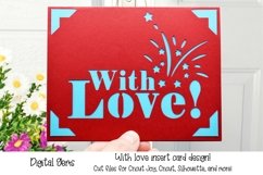 Cricut Joy SVG | With love Greeting Card. Product Image 1