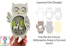 Owl SVG | 3D Layered design. Product Image 1