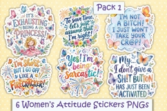 12 Summer Women's Attitude Planner sticker PNGs Product Image 1
