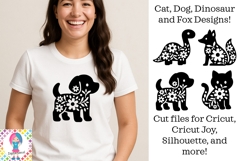 Cat, Dog, Dinosaur, Fox SVG | Vinyl / HTV designs. Product Image 1