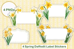 Spring Label Stickers Scrapbooks, Planners, Laptops, PNG Product Image 1