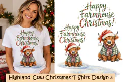 Christmas High Land Cow Design 3 Product Image 1