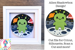 Alien SVG | 3D Shadowbox Product Image 1