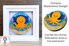 Octopus SVG | 3D Shadowbox Product Image 1
