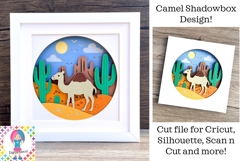 Camel SVG | 3D Shadowbox design. Product Image 1