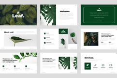 Leaf - Minimal Green Business PowerPoint Template Product Image 2