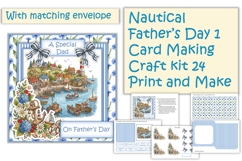 Nautical Father's Day Card Making Kit 24 Product Image 1