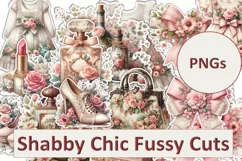 Shabby Chic Clipart Fussy Cuts for scrapbooks & Journals Product Image 1