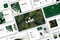 Leaf - Minimal Green Business PowerPoint Template Product Image 1