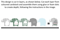 Elephant SVG | 3D Layered design. Product Image 2