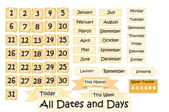 Sketched Summer Planner Kit 106 Items, PNGs Product Image 2