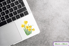 Spring Daffodil Stickers Scrapbooks, Planners, Laptops, PNG Product Image 2