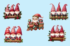 15 Christmas Gnomes Clipart PNG Product Image 2