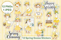 Cute Spring Easter Goose Stickers at Chuckleberry Farm PNG Product Image 2