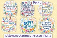 12 Summer Women's Attitude Planner sticker PNGs Product Image 2
