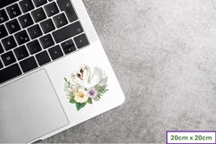 Purple Forest Swans Stickers Stickers, PNGs Product Image 2