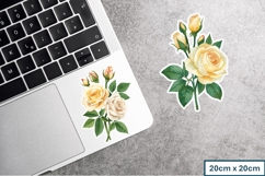 Yellow Roses Stickers PNG and JPEG Product Image 2
