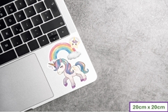 Cute Unicorn Stickers PNG Product Image 2