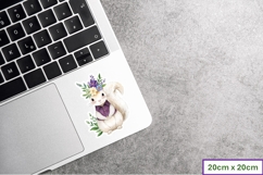 Purple Forest Squirrel Stickers Stickers, PNGs Product Image 2