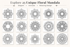 Mandala Coloring Pages Floral - KDP Interior Product Image 2